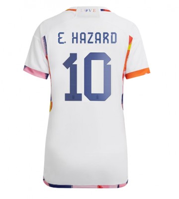 Belgien Eden Hazard #10 Bortatröja Dam VM 2022 Korta ärmar
